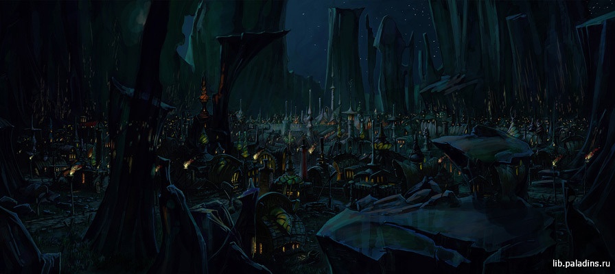 Изображение (арт) Emeralds city (ночь)